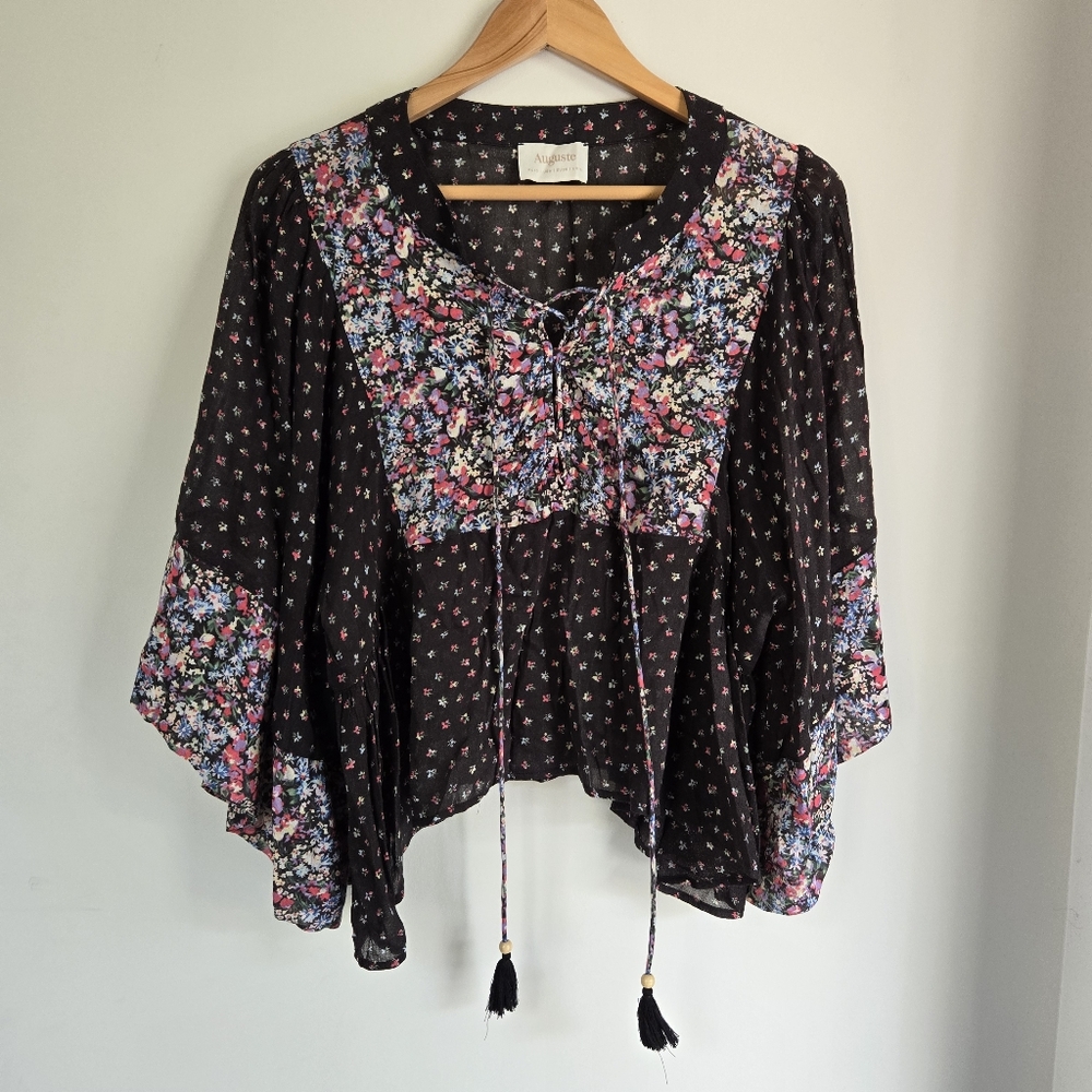 Auguste The Label Floral Boho Top